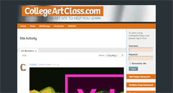 Desktop Screenshot of collegeartclass.com